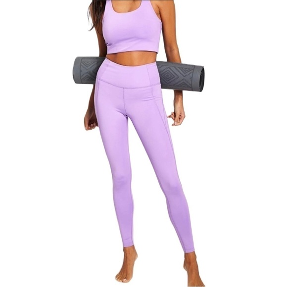 SzXS Girlfriend Collective High Waisted Compressive Leggings Bougainvillea NWOT - Picture 2 of 7